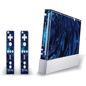 Mightyskins Skin Decal Skin Compatible with Nintendo Wii Console + Two Wiimote Controllers Sticker- Blue Vortex