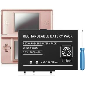 DS Lite Battery, USG-003 2000mAh Li-ion Replacement Battery for Nintendo DS Lite, NDSL Game Player Battery, with Repair Tool Kit (Not for Nintendo DSi, DSi XL, DSi LL)