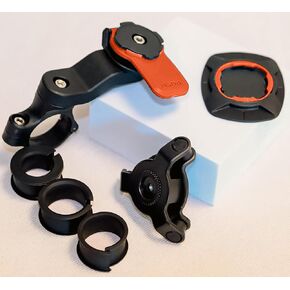 Universal Bike Phone Holder for 4.7-7.4'' Smartphones | 360° Rotatable Motorcycle Phone Mount with Quick Release Adapter | Secure Handlebar Riding Support, Red in Saudi Arabia