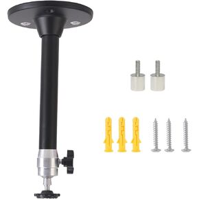 Ceiling Projector Mount Stand Mini Adjustable Mount for AAXA,QKK, DR.J, PVO, DBPOWER, Anker, VANKYO, Jinhoo, TMY, AuKing Projectors, Versatile Hanging Bracket（Black）