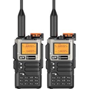 2 Pack QUANSHENG UV-K5 8 Radio DTMF Walkie Talkie with NOAA Weather Forecast Type-c Charging Dual Band UV-K6 Upgede Version UV-K5 Two Way Radio