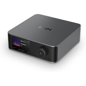 WiiM Ultra Music Streamer & Digital Preamp | 3.5" Touchscreen, Compatible with Chromecast & Alexa, Stream Spotify, Amazon Music, Tidal & More | HDMI ARC, Phono & Headphone Inputs | Space Gray