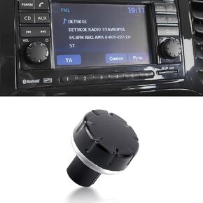 Radio Volume Control Knob for NISSAN, Volume Stereo Tuner Control Knob Dial Tuner, Replacement Radio Knob Button Cover Cap Protective Cover for NISSAN QASHQAI-JUKE- X-TRAIL-NOTE-MICRA