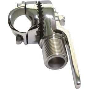 Marine VHF Antenna Mounts, Ratchet Mount, 316 Stainless Steel Rail Mount Adjustable Antenna Base for Boat (Clamp-on Antenna)