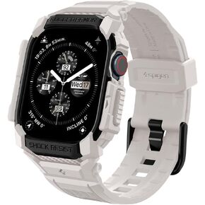 Spigen Rugged Armor Pro Designed for Apple Watch Series 10 46mm Case with Band Rugged Protective TPU Case Band (2024)