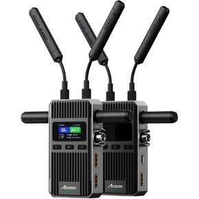 Accsoon CineView 2 SDI Wireless Video Transmitter Receiver, Dual-Band 1500ft Range 50ms Latency, UVC Live Streaming, Signal Converter, 4 Devices Monitoring, Compatible with CineView HE/SE/Quad