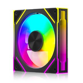 Jungle Leopard Star Stone V2 3IN1 ARGB Computer Case Fans,Double Sided Infinity Mirror Design Cooling Fan, 120mm CPU Fan PWM 1850RPM 58.36CFM 2.07MMH20 HDB Bearing for PC Case&CPU Cooler