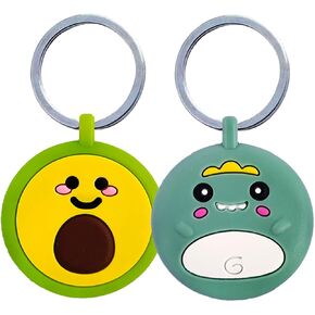 Airtag Holder Air Tag Case with Keychain Silicone AirTags Key Ring Cases Tags for Apple Air Tags Tag Accessories