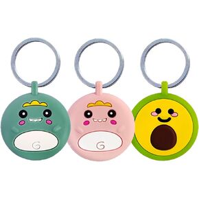Airtag Holder Air Tag Case with Keychain Silicone AirTags Key Ring Cases Tags for Apple Air Tags Tag Accessories