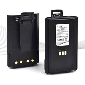 elxjar (2-Pack) 7.4V 1600mAh Li-ion Replacement Battery LB-75L for TYT TH-350 Tri-Band Two-Way Portable Radio Battery with Belt Clip