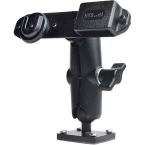 HYS Duty Drill Base Tablet Holder Mount for Truck & Vehicle, Drill Base Tablet Holder with Aluminum Arm for All HT’S Radio with Belt Clip Motorola SL300, APX6000, APX8000, & Cb Radio Mic Hang Up