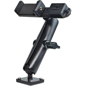 HYS Heavy Duty Drill Base Mount for Smartphones&All HT Amateur Radio with Belt Clip, Drill Base Tablet Holder for Trucks, Wall mounting, Commercial Vehicles, for 1.85"-3.15" iPhone/Samsung/LG