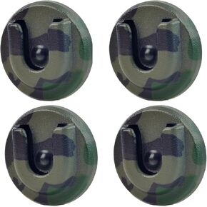HYS Universal Mobile Radio Microphone Mic Hanger Holder Mount with Adhesive, Mic Hang Up Clip for CB/Ham Radio/Marine Microphones with Round Knob (Green)