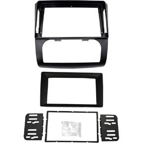 Radio Stereo Bezel for Nissan Altima 2006-2012 Dash Installation Mount Trim Kit Fits 9" and Double Din (Auto A/C)