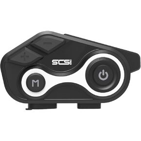 Motorcycle Bluetooth Intercom Helmet Headset with Music Sharing, Earphones for 2 Riders up to 1000M Communication, Waterproof IP67 with Handsfree, Stereo Music, GPS & 2 Mic Options, 1 Pac