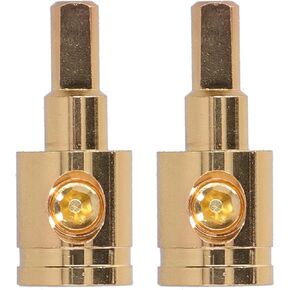 2pcs Car Amp Input Wiring Reducer Terminal Power Cable Amplifier Pure Copper Gold Plated for Modified Car Audio