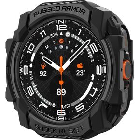 Spigen Rugged Armor Designed for Samsung Galaxy Watch Ultra Case Durable TPU Case for Galaxy Watch Ultra 47mm (2024) - Matte Black