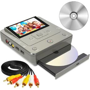 VHS to DVD Recorder, TV to USB Device or SD Card or HDD Recorder, Smart Phone WiFi to DVD/USB/SD/HDD Copy, WiFi APP Media Recorder【Comes with 10 Free DVD-R 】