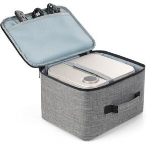 Projector Carrying Case BOOM 3, Portable Projector Bag with Accessories Storage Pockets, Storage Travel Case 11.61"x9.45"x7.87", Grey in Kuwait