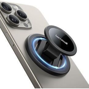 Lamicall Magnetic Phone Grip Holder for Magsafe - [0.98" Expand Soft Strap] [Easy Push Open] Finger Loop Grip, [Smooth 360° Rotation] Ring Stand for iPhone 16 15 14 Pro Max Plus, Mag Safe Accessory