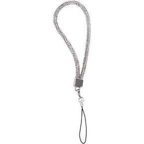 Silver Cellphone Chain Fashion Phone Wrist Chain Rhinestone Mobile Phone Strap Pendant Short Phone Charm Anti-Lost Lanyard, Cell Phone Chain,Car Keychain, Décor in Kuwait