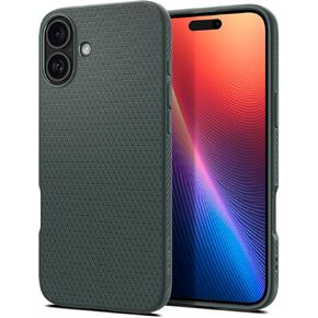 Spigen Liquid Air Designed for iPhone 16 Pro Case (2024) [Military-Grade Protection] - Matte Black