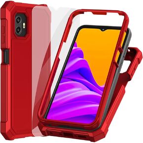 Ailiber for Samsung Galaxy Xcover 6 Pro Case, with Screen Protector, Dual Layer Protection, Shockproof Corners TPU Bumper, Slim Silicone Cell Phone Cover Case for Samsung Xcover6 Pro-Clear
