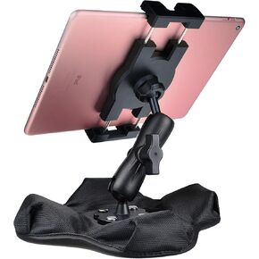 Tablet Mount Portable Nonslip Beanbag Heavy Base for Car/Truck/Desk,Aluminum Arm 360° Adjustable Friction Mount for Dashboard Seat,Compatible with B Size 1" Ball Components
