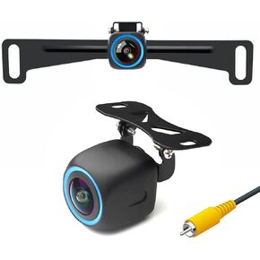 Backup Camera, AHD 720P Reverse Back up Camera for Cars, SUV, Night Vision IP69 Waterproof Vehicle Rearing Cam, License Plate Rear View Camera