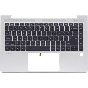 Replacement Upper Case Palmrest with Backlit Keyboard Assembly for HP Probook 440 445 G8 Laptop M23769-001