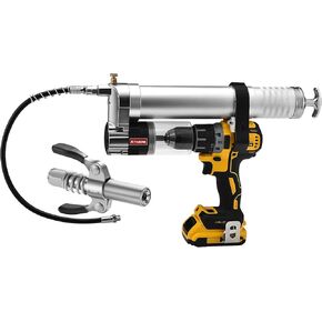 Electric Grease Gun Drill Adapter with 14 OZ Load, Locking Grease Gun Coupler, 12 Inch High Pressure Hose, Extension Rigid Pipe, Pneumatic Tool, Universal Conversion Gun Head in Kuwait