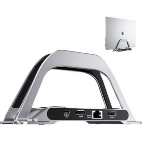 قاعدة شحن USB C لجهاز MacBook Air/Pro، قاعدة توصيل USB-C عمودية عالمية 10 في 1 مع HDMI 4K@30 هرتز، 3 × USB-A 5 جيجابت في الثانية/480 ميجابت في الثانية، SD/TF، ​​RJ45، 100 وات PD، صوت/ميكروفون 3.5 مم لـ MacBook Air/Pro أجهزة الكمبيوتر المحمولة اللوحية in Kuwait