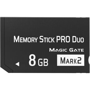 Original 8GB Memory Stick Pro Duo MARK2, High-Speed Memory Stick Duo Compatible with PSP1000 2000 3000 Accessories and Digital Camera Memory Cards