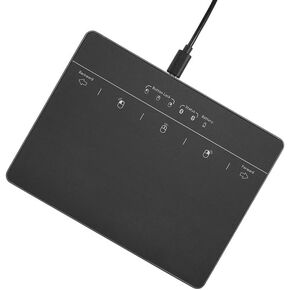 MICROPACK Digitally Yours Wired Trackpad for Windows 7/10/11, USB Trackpad with Multi-Touch Gestures, Plug-and-Play USB Touch Pad Mouse Pad Large for PC Computers & Laptops, Black