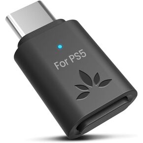 Avantree C81-Gaming (2024 New) - USB C Bluetooth 5.3 Adapter for PS5 & Gaming Consoles with Low Latency & aptX-Adaptive, Wireless Audio Dongle Transmitter for Headphones & Earbuds