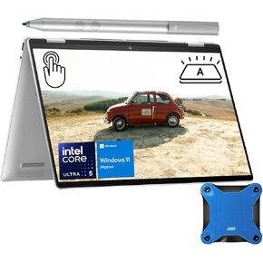 HP Envy X360 16" Ultra 5 AI Convertible 2-in-1 Laptop, 16" FHD+ Touchscreen, Intel Ultra 5 125U (Beats Intel i5-1335U), 16GB RAM, 2TB SSD, W11 Home, Stylus Pen, with 512 External SSD Bundle