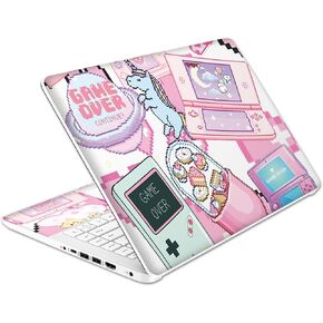 Laptop Skin Decal HP 14" - Kawaii Pixel Laptop Cover Sticker No Cutting Required, No Bubble, Waterproof, Scratch Resistant - Including Wide Screen and Wrist Pad