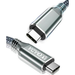 Thunderbolt 3.0 Cable 3.3ft, USB C to USB C Supports 40Gbps Data Transfer 100W 5A Charging USB C Thunderbolt Cable Compatible with iPhone 15/Plus/Pro Max, MacBooks, iPad Air 4, Pro 2020, Hub, Docking