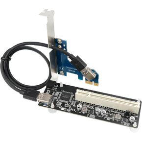 PCIe to PCI Adapter Card,PCI Express x1 to PCI Converter,PCI-e Extender Card for Desktop External Capture Card Sound Card Expansion