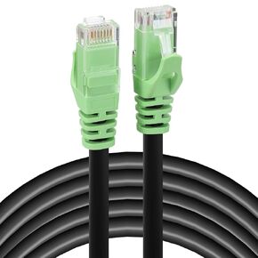 Rapink Cat6 Outdoor Ethernet Cable 100 ft, Ethernet Cable UV Resistant, Cat6 Outdoor Cable Waterproof, Network Cable Copper Clad Aluminum for Indoor & Outdoor Use