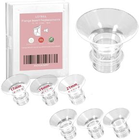 Flange Inserts 17/19mm 8PCS Compatible with Medela/Momcozy S12 Pro/S9 Pro/S12/S9/Spectra etc Wearable Breast Pump 24mm Flange/Shield, Reduce 24mm Tunnel Down to Other Size