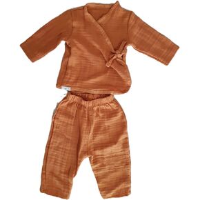 HB&Victory Muslin kimono baby, cotton muslin newborn, long sleeve, muslin shirt and pants, boy and girl kimono, newborn baby