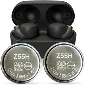 قطعتان من بطارية Z55H، [75 مللي أمبير في الساعة] (𝟮𝟬𝟮𝟰 𝗡𝗲𝘄 𝗨𝗽𝗴𝗿𝗮𝗱𝗲𝗱) متوافقة مع بطارية سماعة الرأس Sony لـ WF-1000XM4 • بطارية سماعات رأس لاسلكية تمامًا in Kuwait