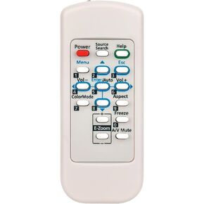 145664100 Replace Remote Control Applicable for Epson Projector PowerLite 822/83+/822+/822P/83C/83V+/410W/400W V11H303020 V11H304020 RB-V11H303020-N V11H255020 RB-V11H255020-N V11H371020 V11H281020