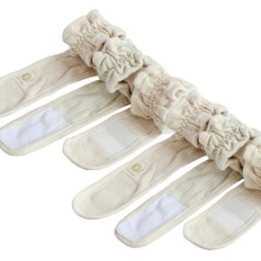 Topwon Cotton Baby Cloth Diaper Fastener Baby Belly Belt Diaper Fastener 6 Pack Belt Waist Support for Baby Reusable Washable Replaces Diaper Pins