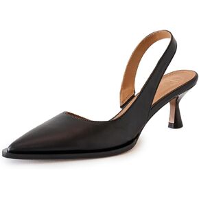 Women's Desana Black Nappa Slingbacks