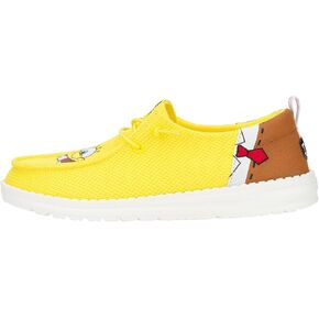 HEYDUDE X Spongebob, Women’s Slip-on Loafers, Comfortable & Light-Weight