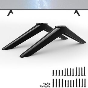 TV Base Stand for Philips TV Legs, for Philips TV Base Stand 32PFL4664/F7 43PFL4662/F7 43PFL4775/F7 50PFL4662/F7 50PUL7672/F7 55PFL5602/F7 55PFL5766/F7 65PFL5703/F7 with Screws, Black