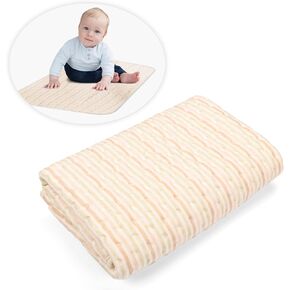 Baby Bed Mattress, Maveek 47.2'' x 27.6'' Waterproof Bed Pad Cotton Crib Mattress Protector for Baby, High Absorbent Toddler Bed Sheet Baby Diaper Changing Pad