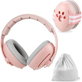 PandaEar Baby Ear Muffs, 2-in-1 Baby Ear Protection Noise Cancelling Headphones Ages 0-3 Years, Infant Hearing Protection